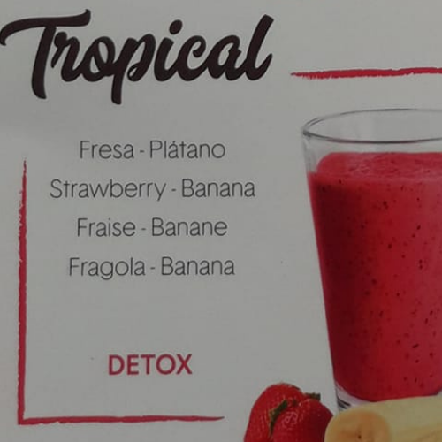 SMOOTHIE TROPİCAL CON AGUA